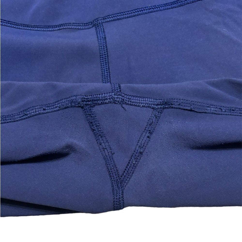 LULULEMON•Paneled Navy Leggings - Picture 5 of 8
